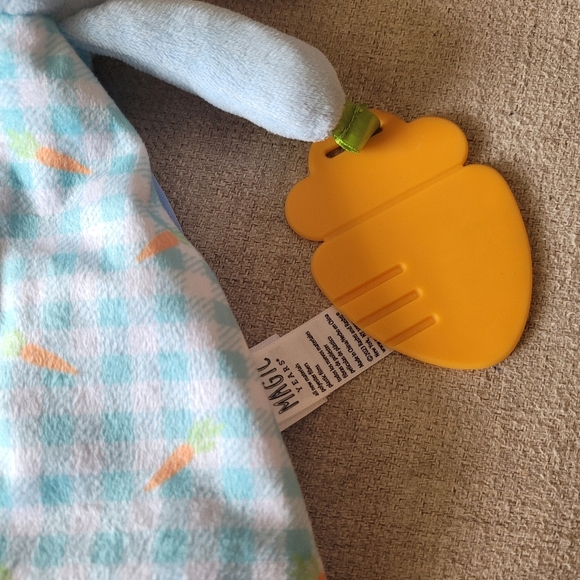 Magic Years Bunny Rabbit Lovey Security Blanket On the go Teether - Picture 3 of 6